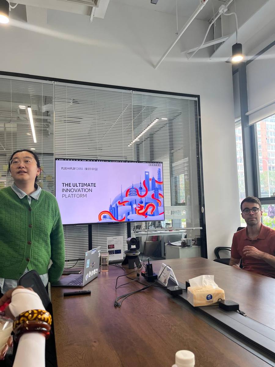 Presentation at Plug and Play China, an innovation and startup acceleration platform